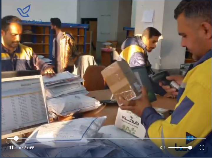 بخشی از تلاش همکاران پست استان سمنان