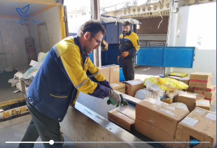 بخشی از تلاش همکاران پست استان اردبیل